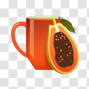 Papaya Juice
 - Fresh Papaya And Juice Transparent PNG