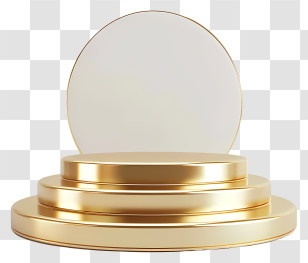 Podium - Luxury Golden Podium For Product Showcase Transparent PNG