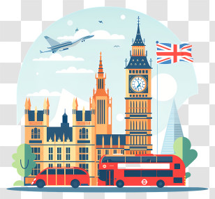 Big Ben - Iconic Landmarks Of London Transparent PNG