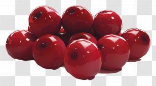 Cranberry - Cluster Of Red Shiny Balls Transparent PNG