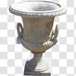 Vase Stone Carving Urn Rock - Plastic Rockery Garden Transparent PNG