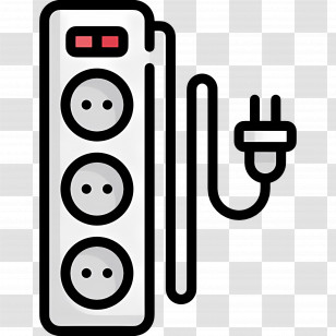 Electrical Socket - Power Strip With Multiple Outlets Transparent PNG