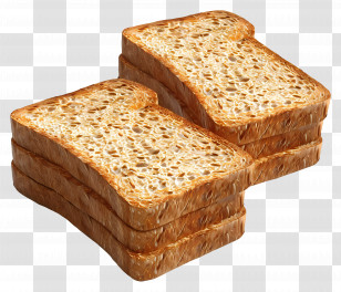 Whole Wheat Bread - Whole Grain Bread Slices Transparent PNG