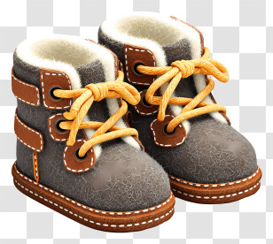 Infant Ugg Boots - Brown Baby Boots With Laces Transparent PNG