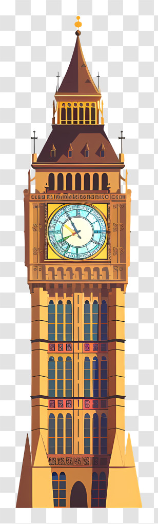 Big Ben - Big Ben Tower Illustration Transparent PNG