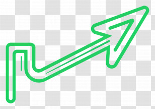 Green Arrow - Green Directional Arrow Transparent PNG