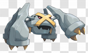 Metagross - Robotic Metal Creature Illustration Transparent PNG