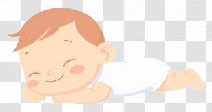 Sleeping Baby - Sleeping Baby In Peaceful Slumber Transparent PNG