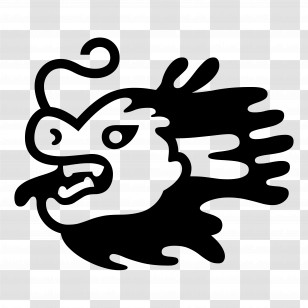 Dragon Face Emoji - Mythical Dragon Head Symbol Transparent PNG