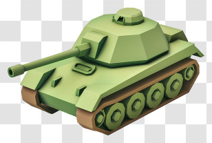 Cartoon Tank - Green Cartoon Tank Illustration Transparent PNG