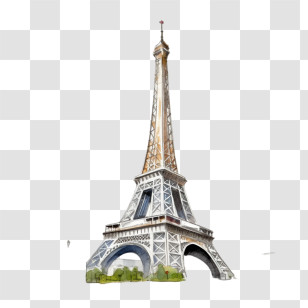 Eiffel Tower - Illustration Of The Eiffel Tower Transparent PNG