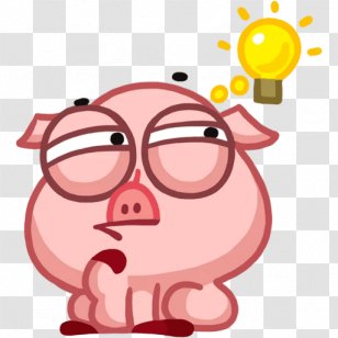 Sticker Wall Decal Telegram Clip Art - Fictional Character - George Pig Transparent PNG
