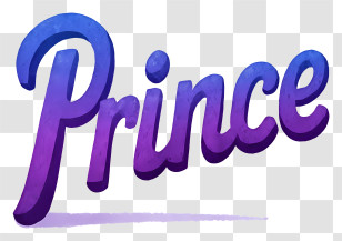 Prince Logo - Prince Purple Script Wordmark Transparent PNG