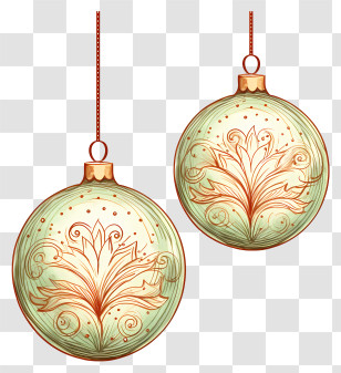 Glass Balls - Decorative Christmas Ornaments For The Holidays Transparent PNG