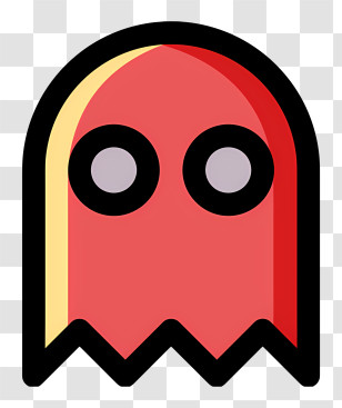 Pacman Logo - Red Ghost From Pac-Man Transparent PNG