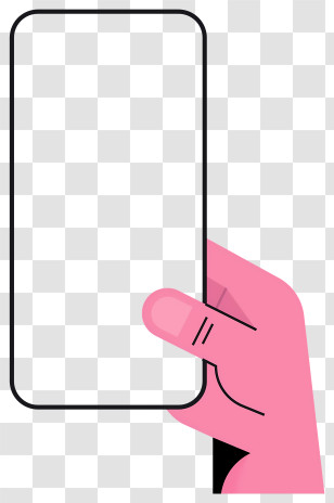 Hand Holding Paper - Hand Holding A Phone Transparent PNG