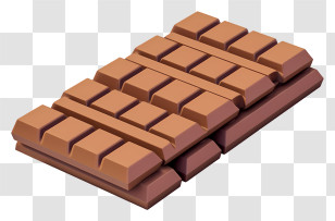 Chocolate Bar - Stacked Chocolate Bars Illustration Transparent PNG