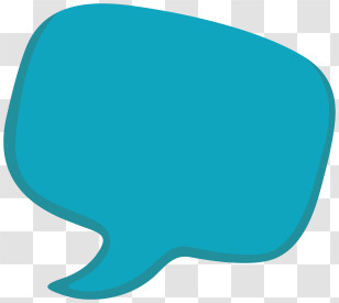 Speech Bubble - Blue Speech Bubble Graphic Transparent PNG