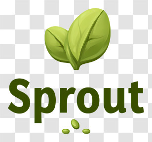 Sprout Logo - Sprout Leaf Logo Transparent PNG