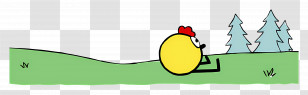 Peep And The Big Wide World - Yellow Cartoon Bird Relaxing Transparent PNG