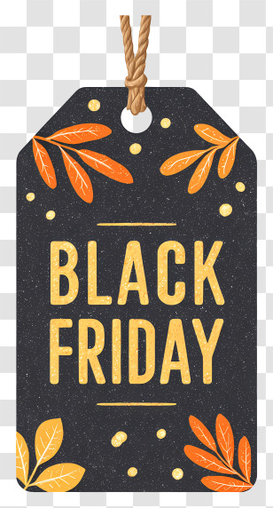 Black Friday Tag - Black Friday Sale Tag Transparent PNG