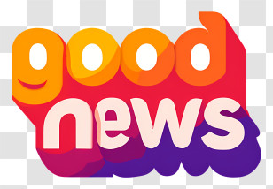 Good News - Good News Colorful Promo Sticker Transparent PNG