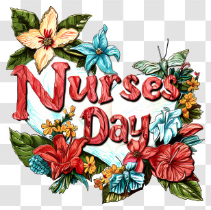 Nurses Day - Beautiful Design Celebrating Nurses Day Transparent PNG