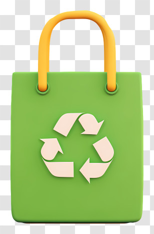 Reusable Shopping Bag - Green Recycle Shopping Bag Transparent PNG