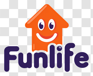 Funlife Logo - Funlife Smiling House Logo Transparent PNG