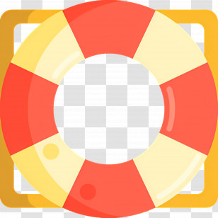 Lifebuoy - Yellow-Red Lifebuoy Illustration Transparent PNG
