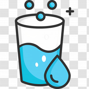 Water Glass - Glass Of Water Transparent PNG