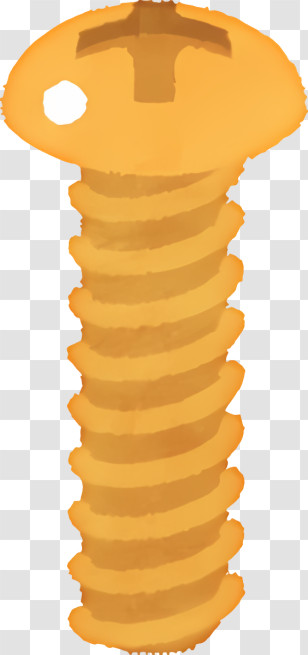 Icon - Golden Screw Transparent PNG