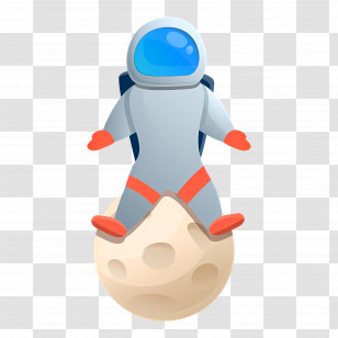 Astronaut - Astronaut On The Moon Transparent PNG