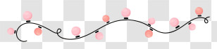 Hanging Lights - Pink String Lights Decoration Transparent PNG