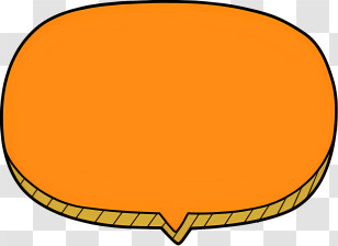 Speech Bubble - Orange Speech Bubble For Comic Dialogues Transparent PNG