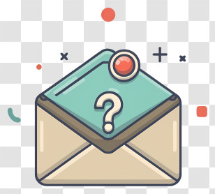 Email - Envelope With Question Mark Transparent PNG