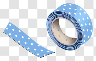 Washi Tape - Blue Polka Dot Tape Transparent PNG