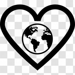 Earth Globe Symbol Clip Art - Heart Transparent PNG
