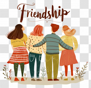 Group - Group Of Friends Celebrating Friendship Transparent PNG