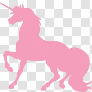 Invisible Pink Unicorn Silhouette Legendary Creature Clip Art - Pony Transparent PNG