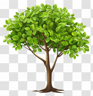 Green Tree - Beautiful Tree With Green Lush Leaves Transparent PNG