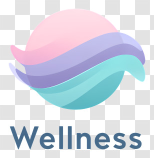 Wellness Logo - Wellness Pastel Wave Logo Transparent PNG