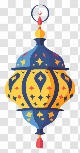 Islamic Lamp - Colorful Traditional Ramadan Lantern Transparent PNG