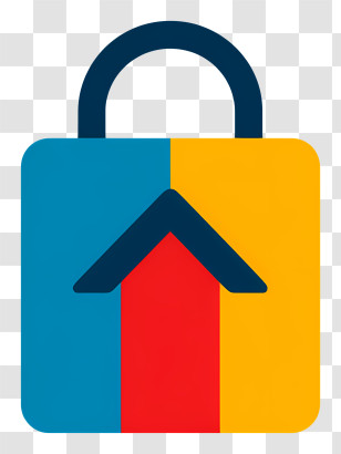 New Shopping Logo - Colorful House Lock Icon For Security Concept Transparent PNG
