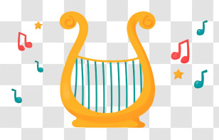 Icon - Ancient Musical Lyre Transparent PNG