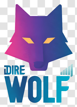 Dire Wolf - Dire Wolf Purple Wolf Logo Transparent PNG