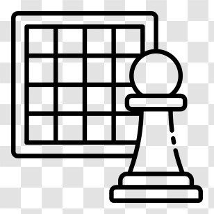 Chessboard Icon - Chess Piece And Board Illustration Transparent PNG