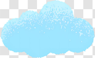Cloud - Soft Blue Cloud Cartoon Illustration Transparent PNG