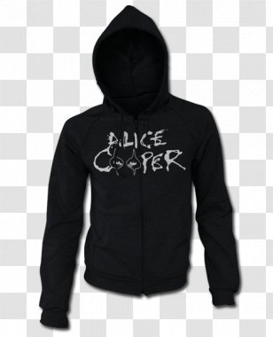 Hoodie T-shirt Bluza Zipper - T Shirt - Alice Cooper Transparent PNG