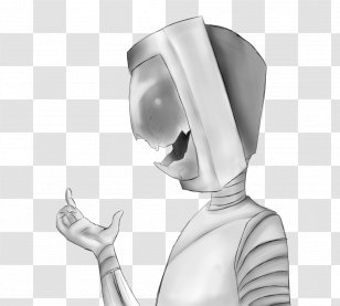 Finger Headgear Drawing Human Behavior - Monochrome - Shards Transparent PNG